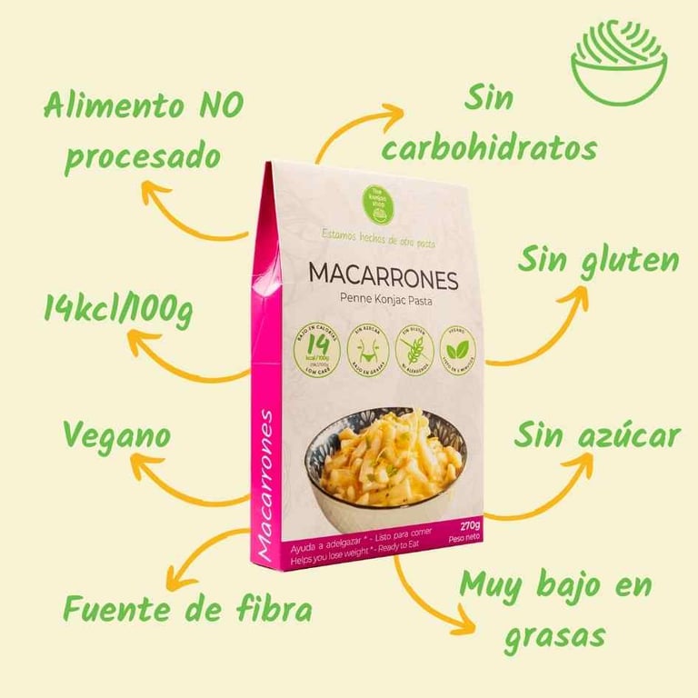 Konjac-Makkaroni 270g von The Konjac
