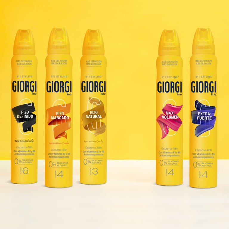 Caracóis Marcados Espuma Fixadora Método Curly Nº4 250 ml da Giorgi