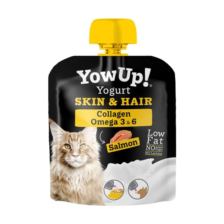 Yogur Skin & Hair Con Salmon Para Gatos