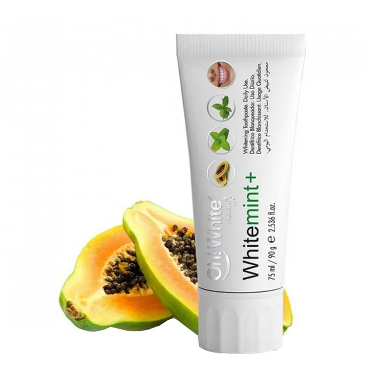 Whitemint+ Dentí­Frico Blanqueador Con Papaya