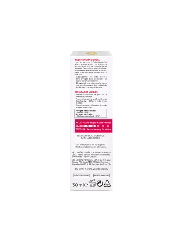 Revitalift Serum Hidratante Alisador Antiarrugas 30 ml de LOreal Make Up