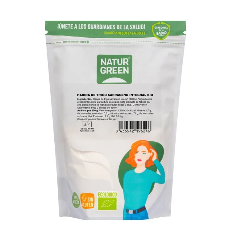 Bio-Vollkornmehl glutenfrei Bio-Buchweizenmehl