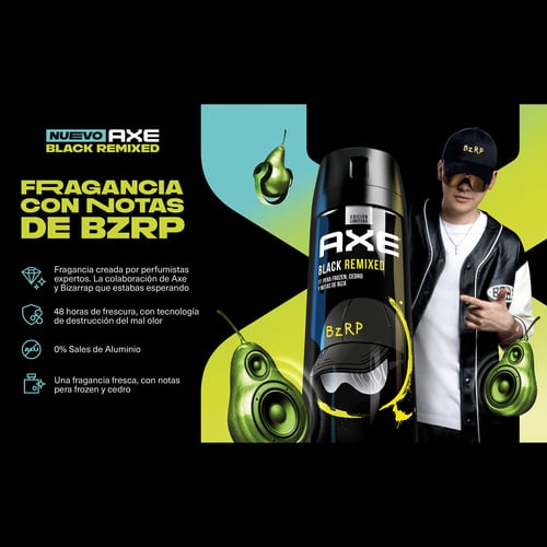 Back Remixed BZRP Deodorant + Duschgel + Aftershave Pack von Axe