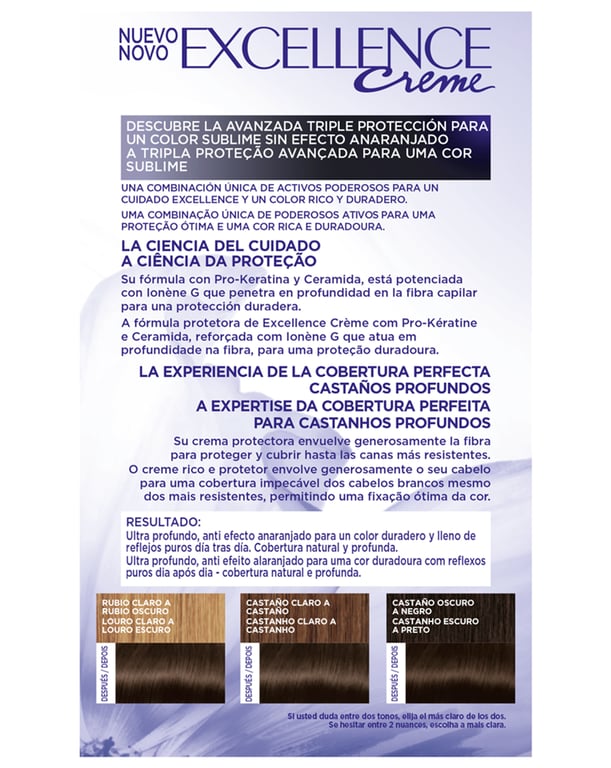 Excellence Brunette Tinte #400-true brown de L'Oreal Expert Professionnel