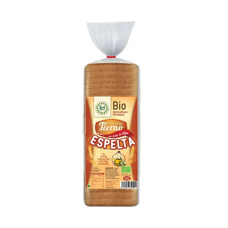 PAN DE MOLDE TIERNO DE ESPELTA BIO