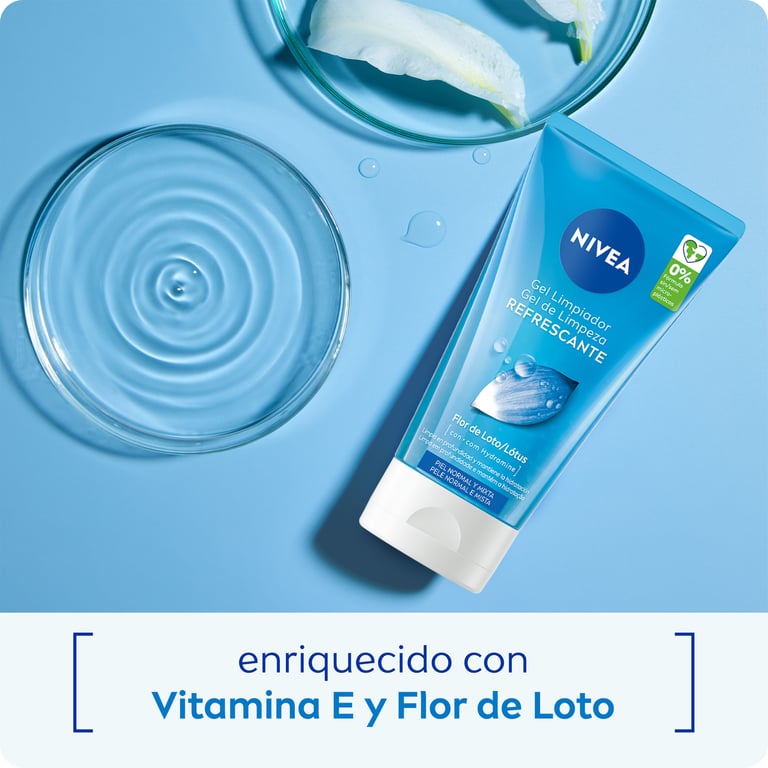 Gel Limpiador Refrescante Flor De Loto Piel Normal Mixta 150 ml de Nivea