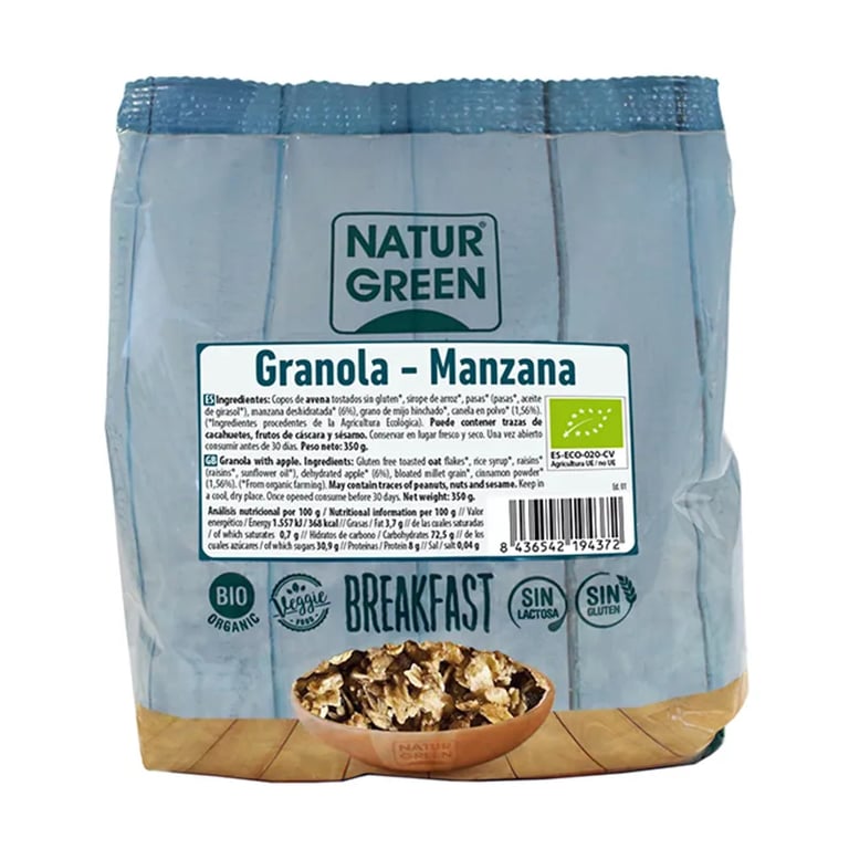 Granola di Mela senza Glutine Bio