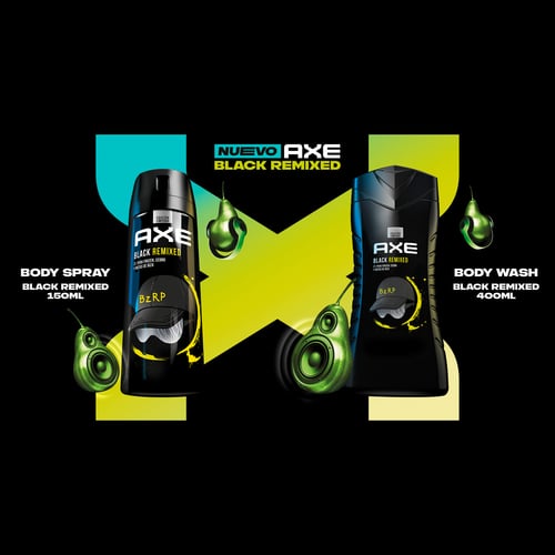 Black Remixed BZRP Duschgel 3 In 1 250 ml von Axe