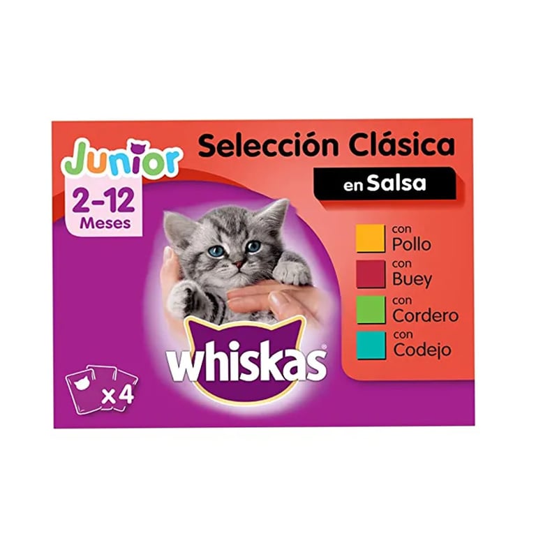 Nassfutter für Katzen Junior mit Fisch