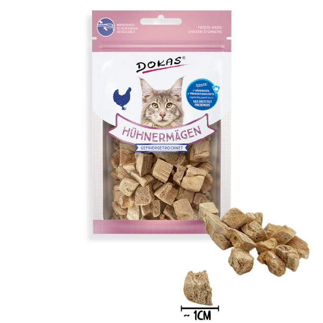 Premios de Estómagos de Pollo Liofilizados para Gatos