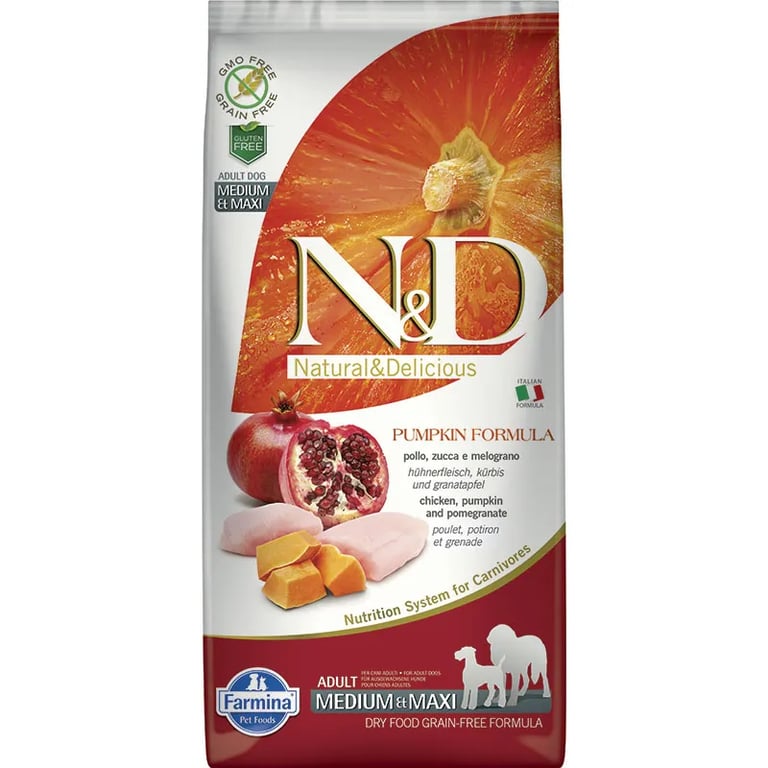 ND Medium Maxi Kürbis Huhn Granatapfel