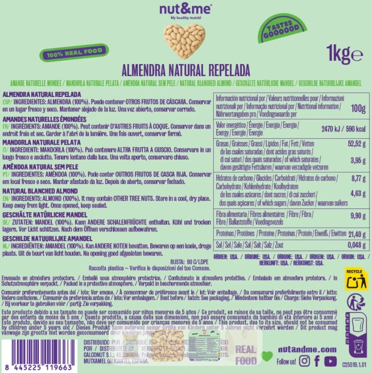 Almendra Natural Repelada - imagen 2 de 2