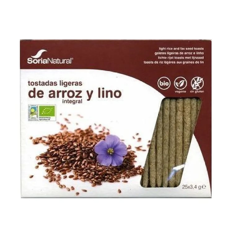 Torradas Leves Arroz Integral e Linho Bio