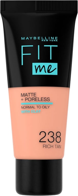 Fit Me Matte+Poreless Foundation #238-Rich Tan 30 ml