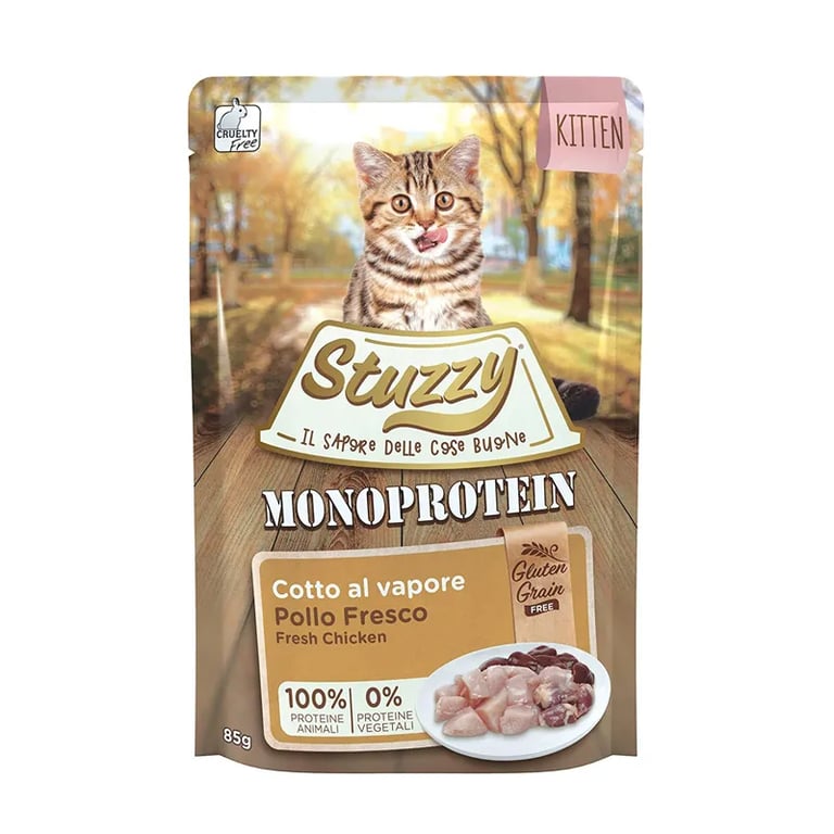 Cat Kitten Sobre Monoprotein Grain Free Frango Fresco