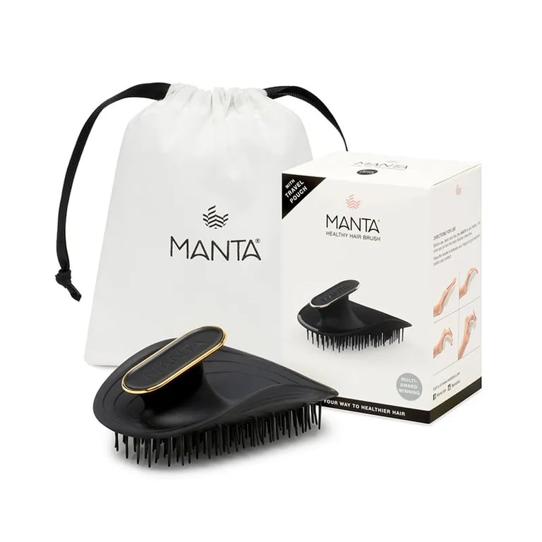 Healthy Hair Brush Ultra Gentle #Black-Gold
