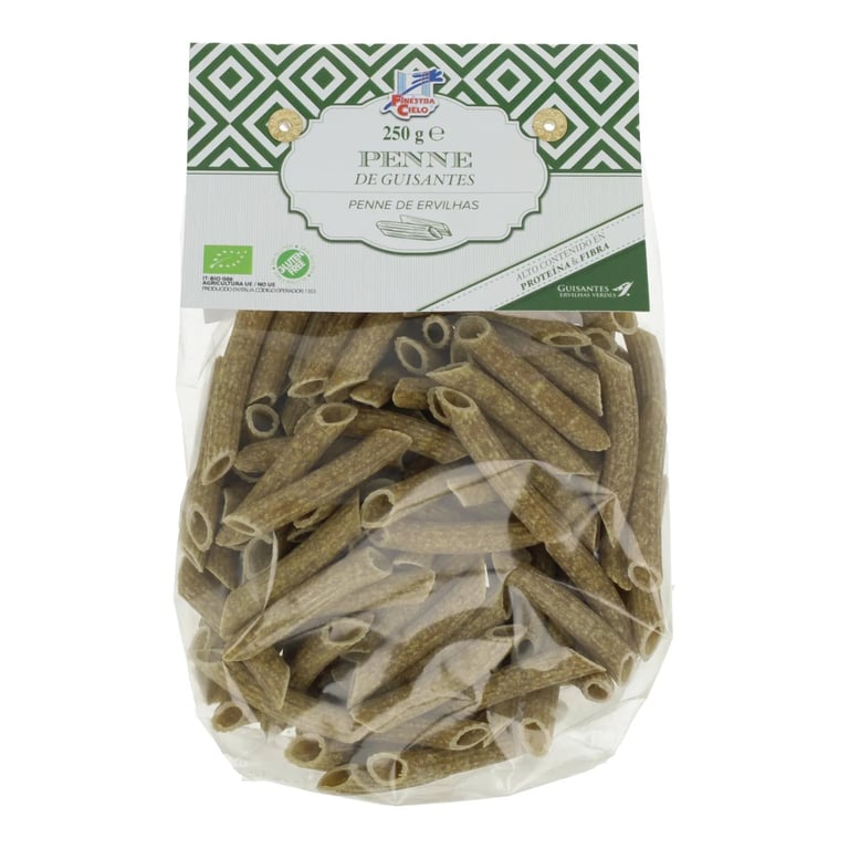 Macarrones Penne de Guisantes Verdes Bio