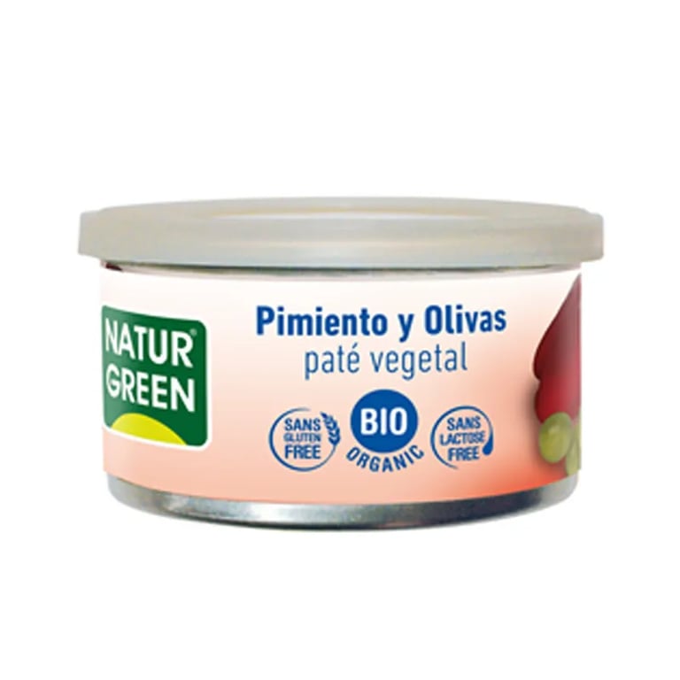 Patê Vegetal De Pimentão e Azeitonas Bio