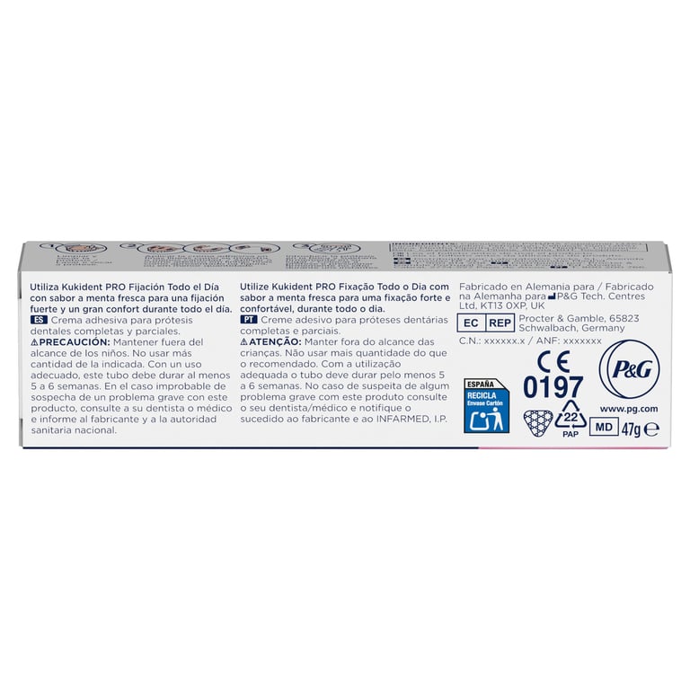 KUKIDENT PRO COMPLETE CREMA ADHESIVA SABOR CLÁSICO 47g