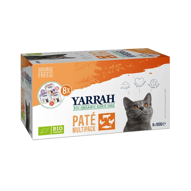 Paté Multipack Para Gatos Salmón Pollo Pavo Y Ternera