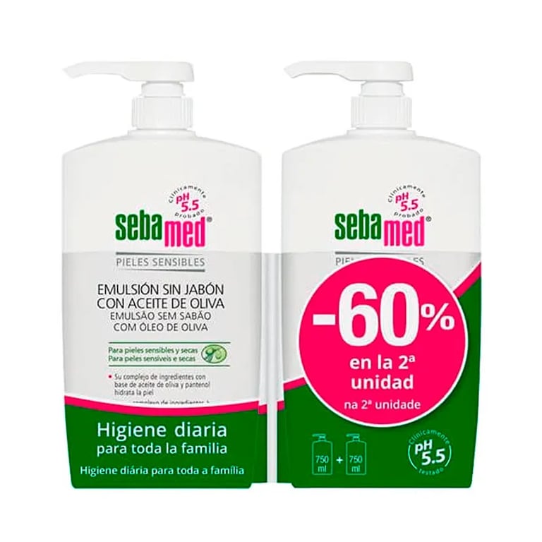 Sebamed Detergente senza Sapone con Olio di Oliva Set