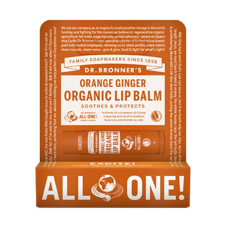 BÁLSAMO LABIAL ORGÁNICO NARANJA Y JENGIBRE