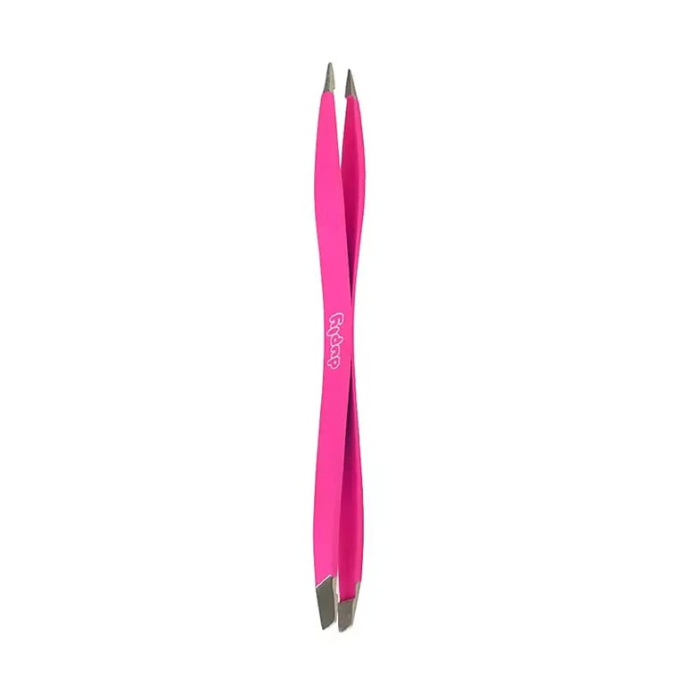Duply Pince à Épiler Double Pointe Fine/Oblisque #Fuchsia