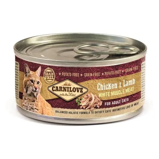 Lata Comida Para Gatos Pollo y Cordero 100g