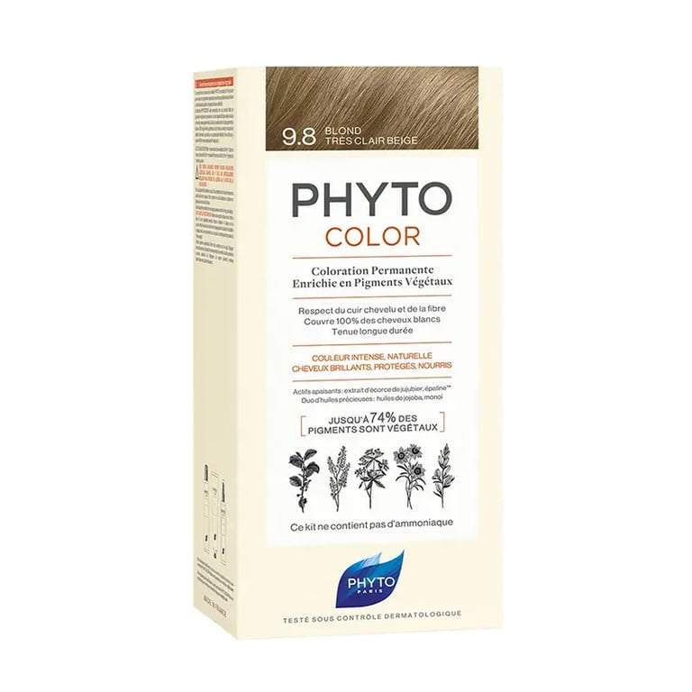 Phytocolor Permanente Kleur Nº9.8 Blond Beige Zeer Licht