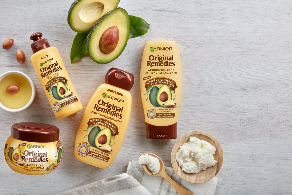 Original Remedies Shampoo Avocado und Karité 300 ml von Garnier