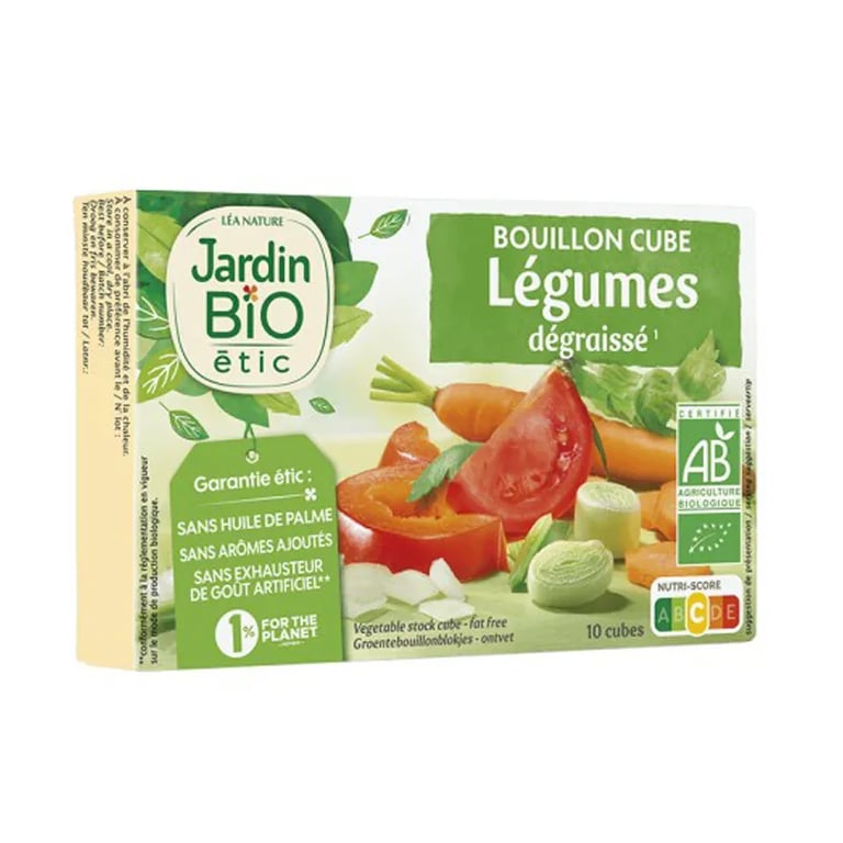 Cubitos De Verduras Bajo En Grasa Sin Aceite De Palma Bio