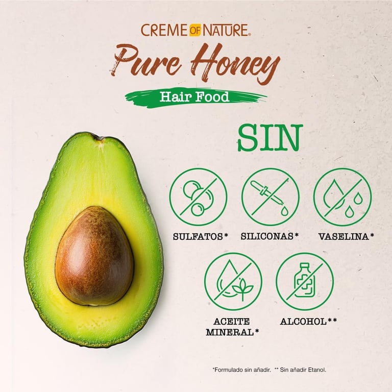 Pure Honey Hair Food Aguacate Styling Mousse - imagen 4 de 8