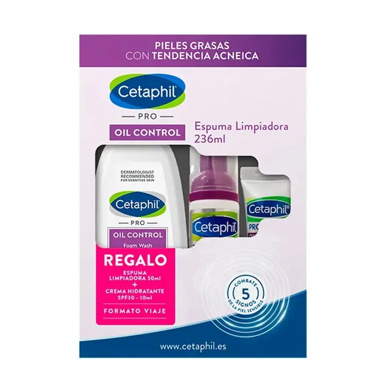 Pro Oil Control Espuma Limpiadora + Crema Día + Crema Noche