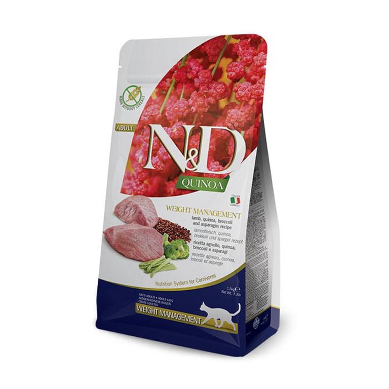 Pienso Gato ND Weight Management Quinoa Cordero Y Brócoli