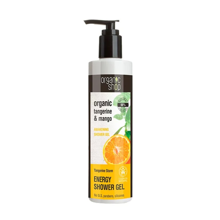 Gel De Ducha Energizante Y Revitalizante Mandarina Y Mango
