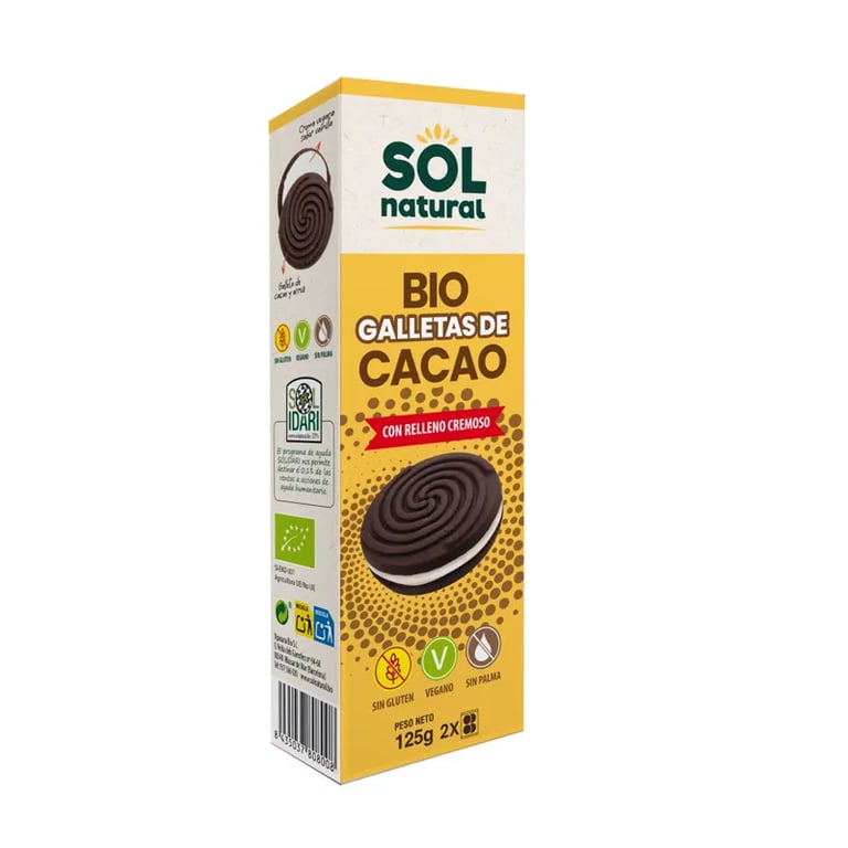 Biscotti Al Cacao Con Ripieno Cremoso Bio