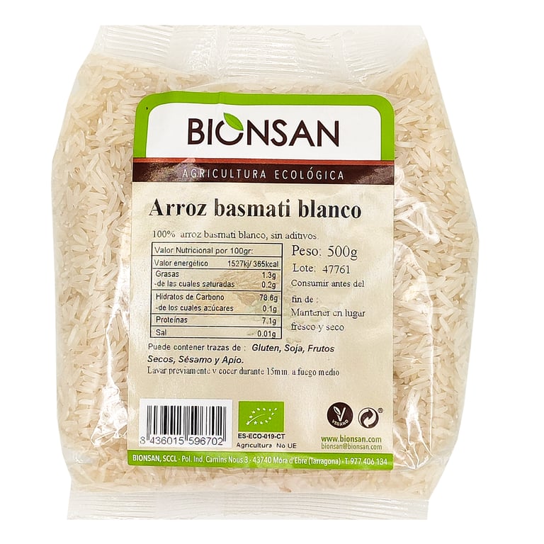 Riz Basmati Blanc Bio