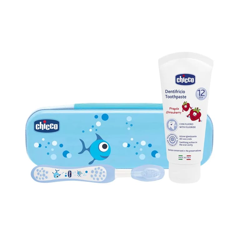 SET DE HIGIENE ORAL PRIMEROS DIENTES AZUL