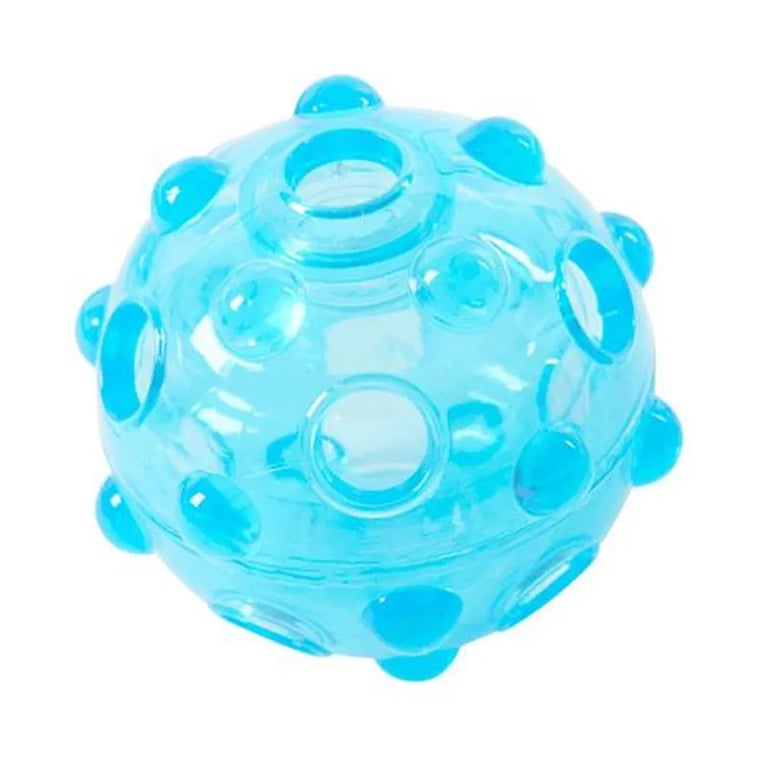 Spielzeug Hund Ball Crunch Blau 9 cm