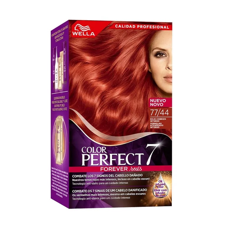 Colour Perfect 7 100% Grau Haarabdeckung #77/44 - Inteal Kupferrot