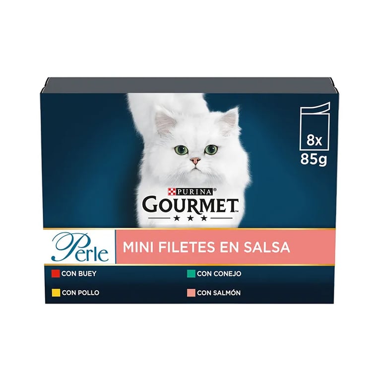 Perle Filettini in Salsa di Manzo, Pollo, Coniglio e Salmone