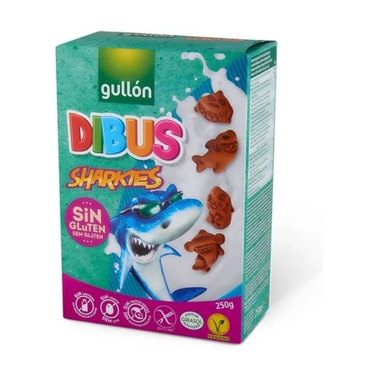 Galletas Dibus Sharkies Cacao Sin Gluten