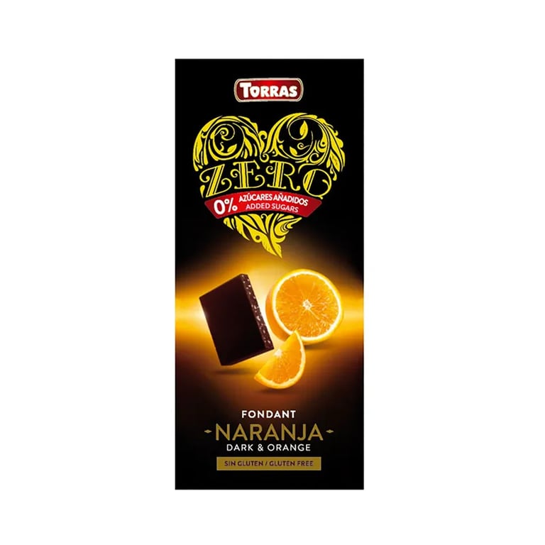 Chocolate Negro Con Naranja Zero