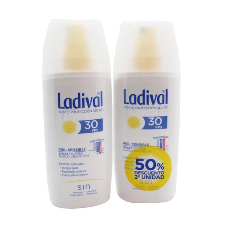 SPRAY PROTECTOR PIEL SENSIBLE RÁPIDA ABSORCIÓN SPF30 2ª UD 50% DTO