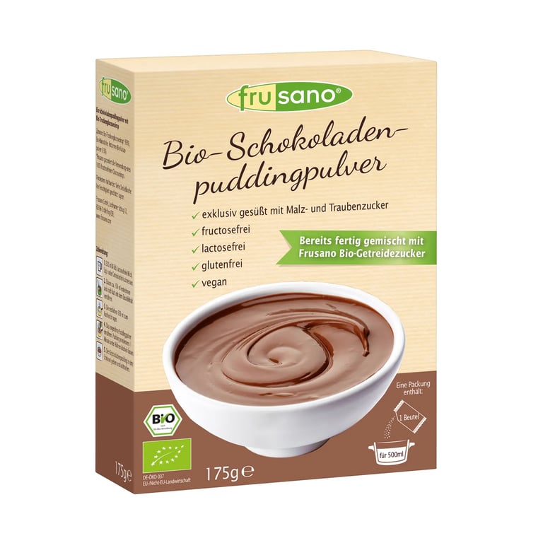 Pudding Cioccolato Biologico con Zucchero di Mais