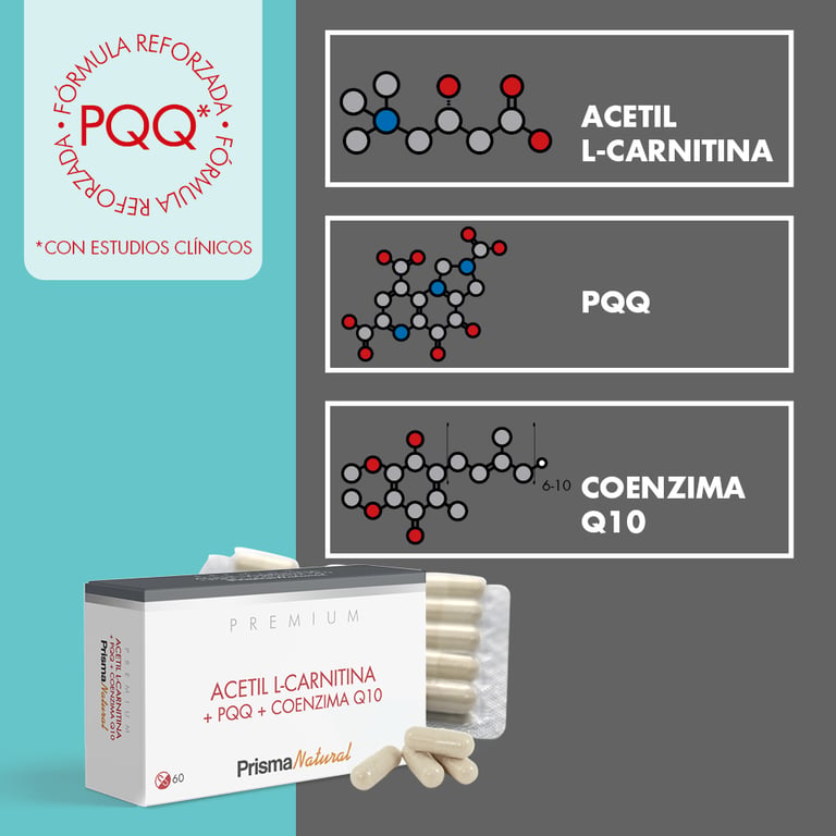 Acétyl L-Carnitine + PQQ + Q10 - imagen 4 de 4