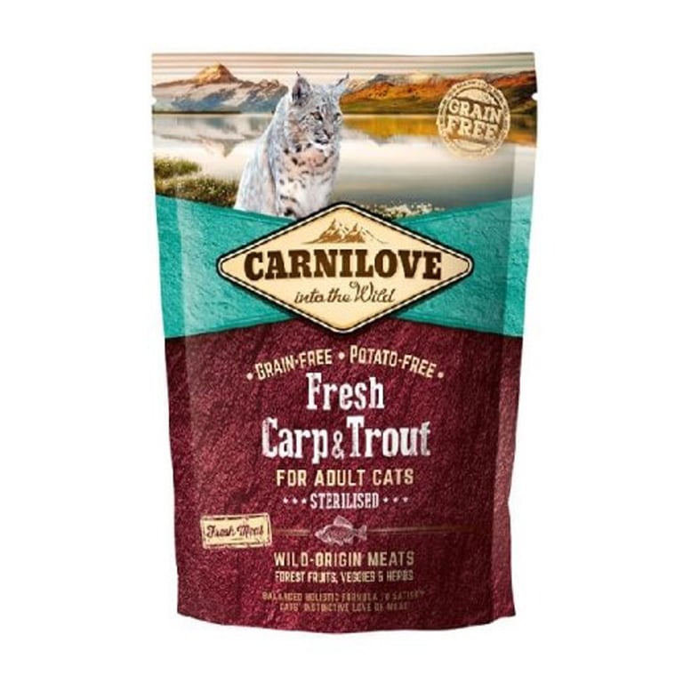 Carnilove Feline Adult Sterilised Fresh Carpa Trucha