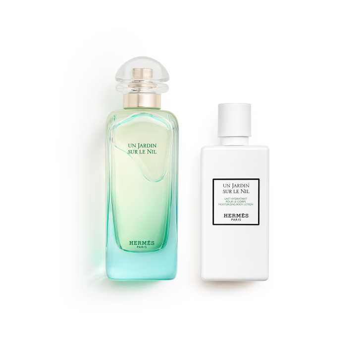 Un Jardin Sur Le Nil EDT 100 ml + Body Lotion 80 ml Lot de Hermès