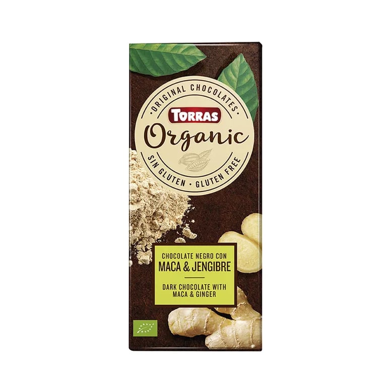 Chocolate Negro Con Maca Y Jengibre Bio
