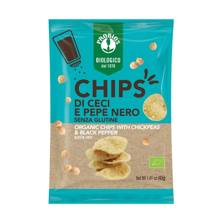 Chips De Garbanzos Y Pimienta Negra Sin Gluten Bio
